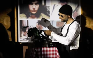 Beispielbild Showaufguss Farid Beu ist Aufgießer, Leon der Profi Theme