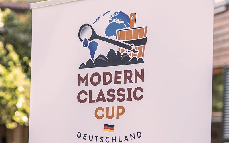 Banner beim Modern Classic Cup im Bahia Bocholt